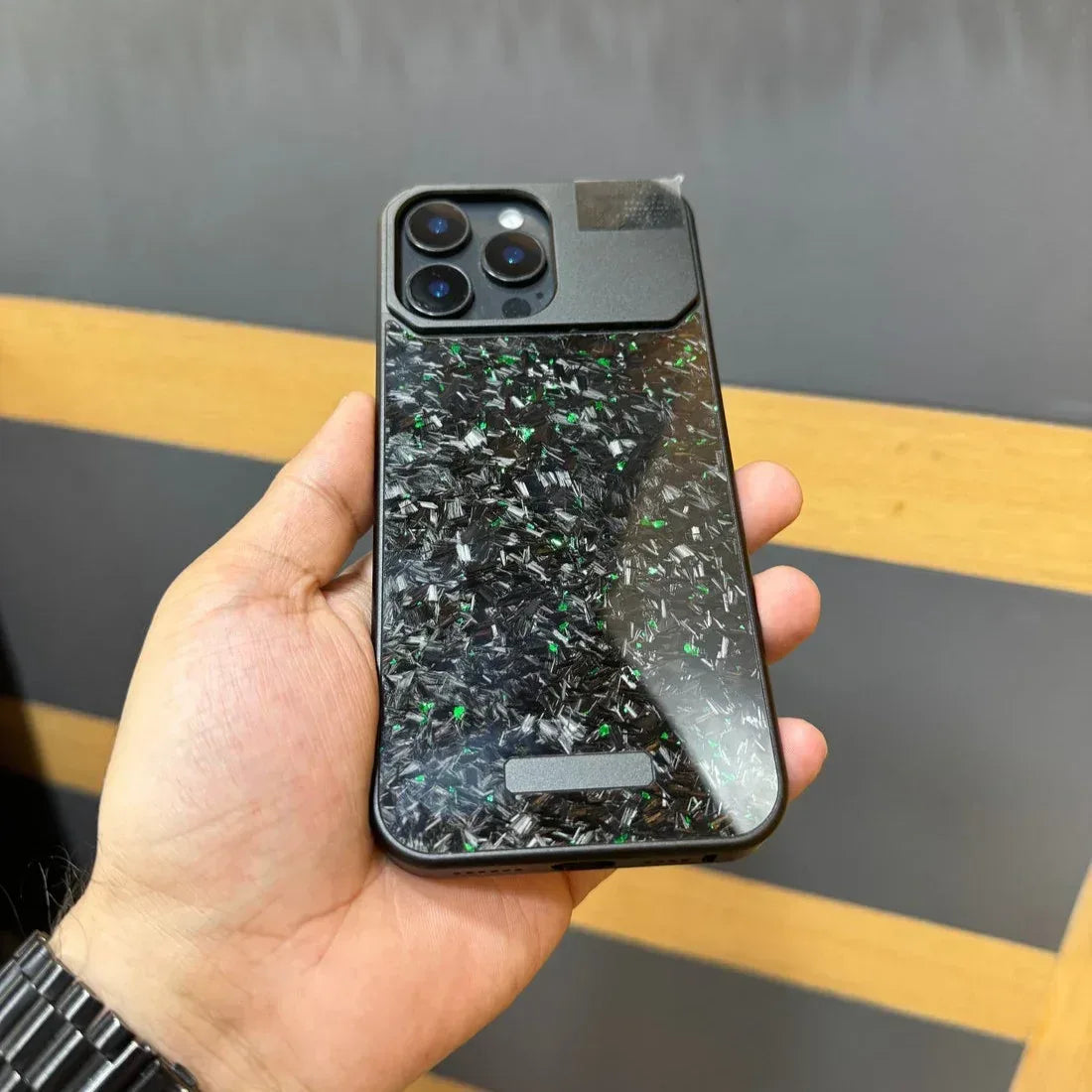 Forged Gems Metal Case iPhone 16 Pro Max - Three