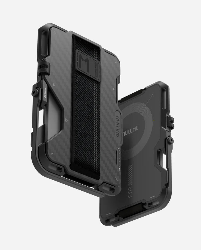 Aulumu Card Case | Magnetic | Carbon Fiber | Multi-functional G03
