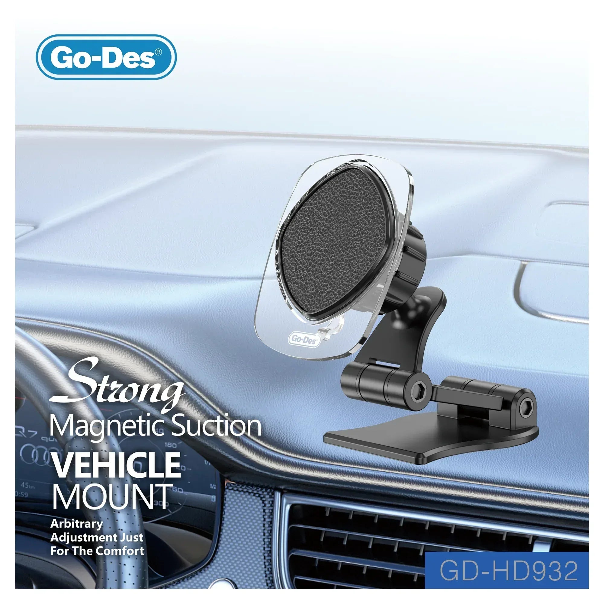 GO-DES 360 Car Magnetic Phone Holder GD-HD932 - Three