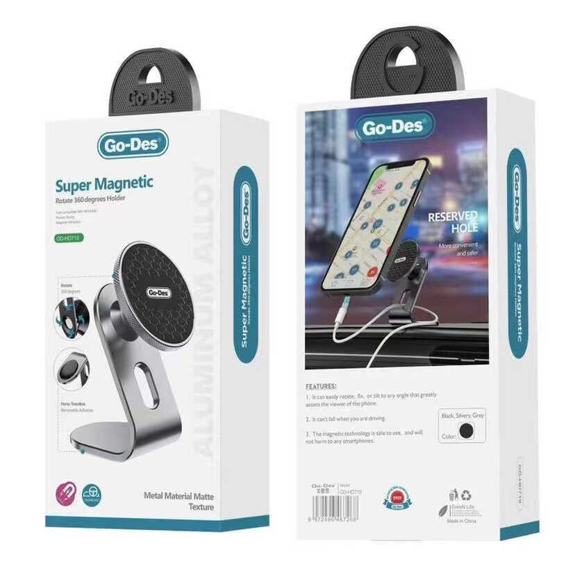 GO-DES 360 Rotating Magnetic Car Holder GD-HD719 - Three