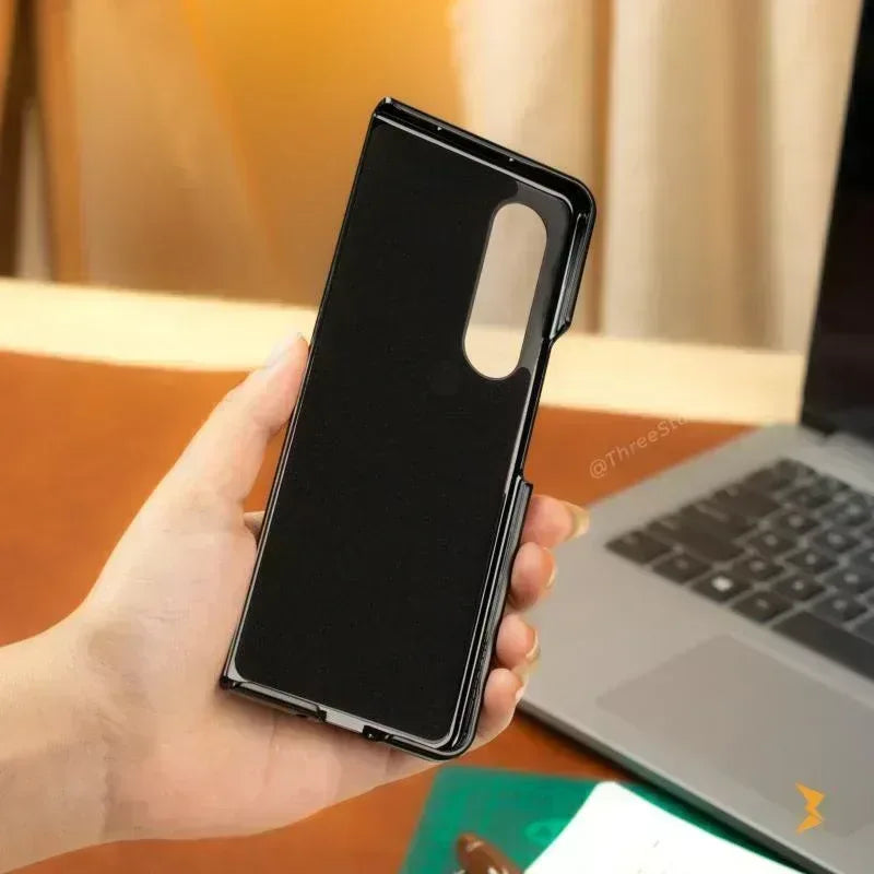 Genuine Stand Leather Case Samsung Z Fold 5 - Three