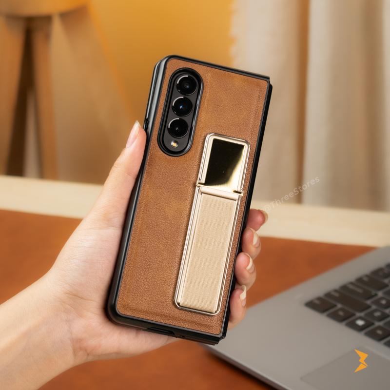 Genuine Stand Leather Case Samsung Fold 5