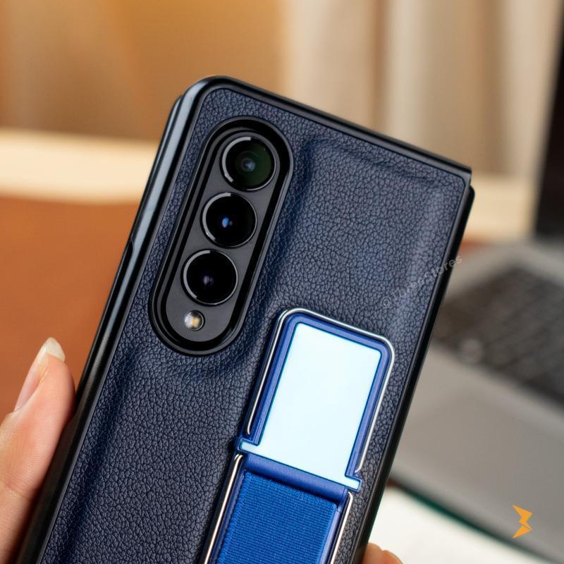 Genuine Stand Leather Case Samsung Z Fold 5 - Three