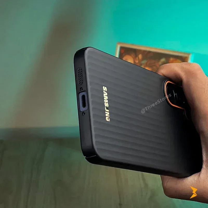 Geometric Stripes Case Samsung A54 - Three