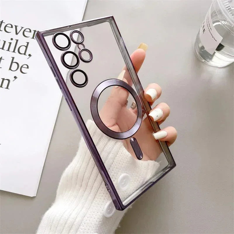 Glossy Magsafe Camera Protection Case Samsung S23 Ultra - Three