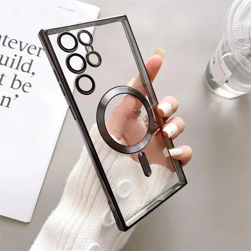 Glossy Magsafe Camera Protection Case Samsung S23 Ultra - Three