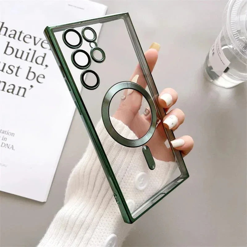 Glossy Magsafe Camera Protection Case Samsung S23 Ultra - Three