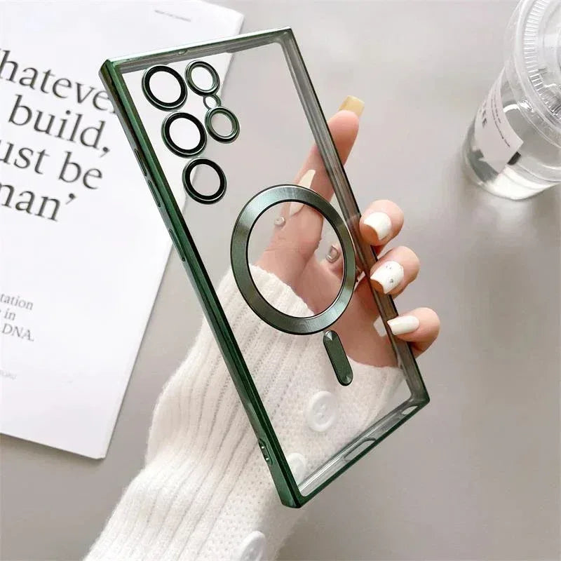 Glossy Magsafe Camera Protection Case Samsung S23 Ultra - Three