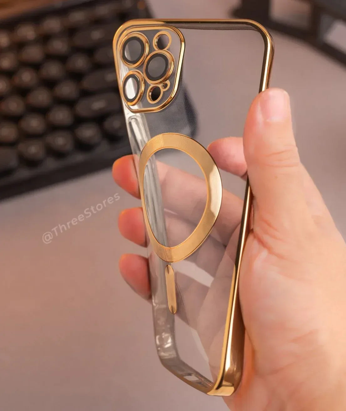 Glossy Magsafe Camera Protection Case iPhone 16 Pro - Three