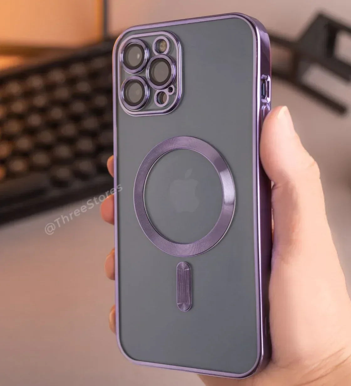 Glossy Magsafe Camera Protection Case iPhone 12 Pro Max - Three