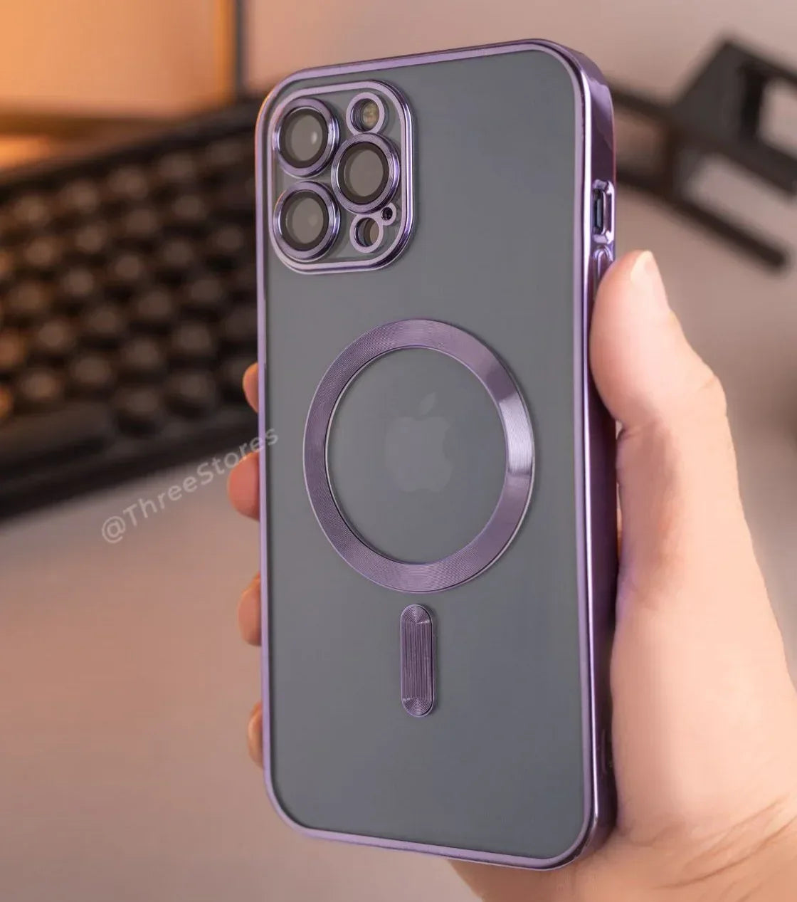 Glossy Magsafe Camera Protection Case iPhone 16 Pro Max - Three