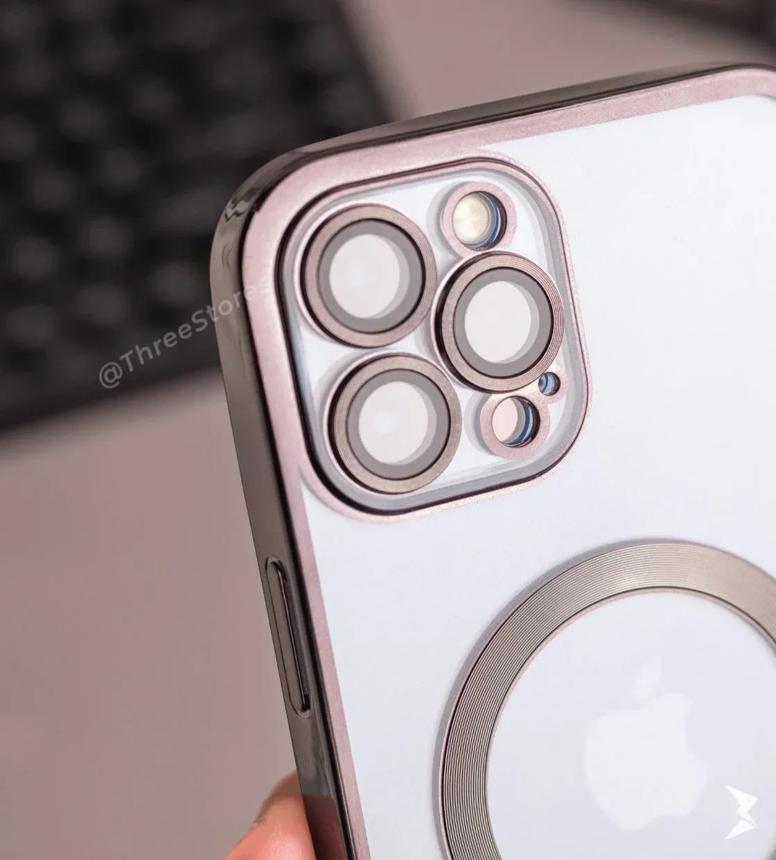 Glossy Magsafe Camera Protection Case iPhone 12 Pro - Three