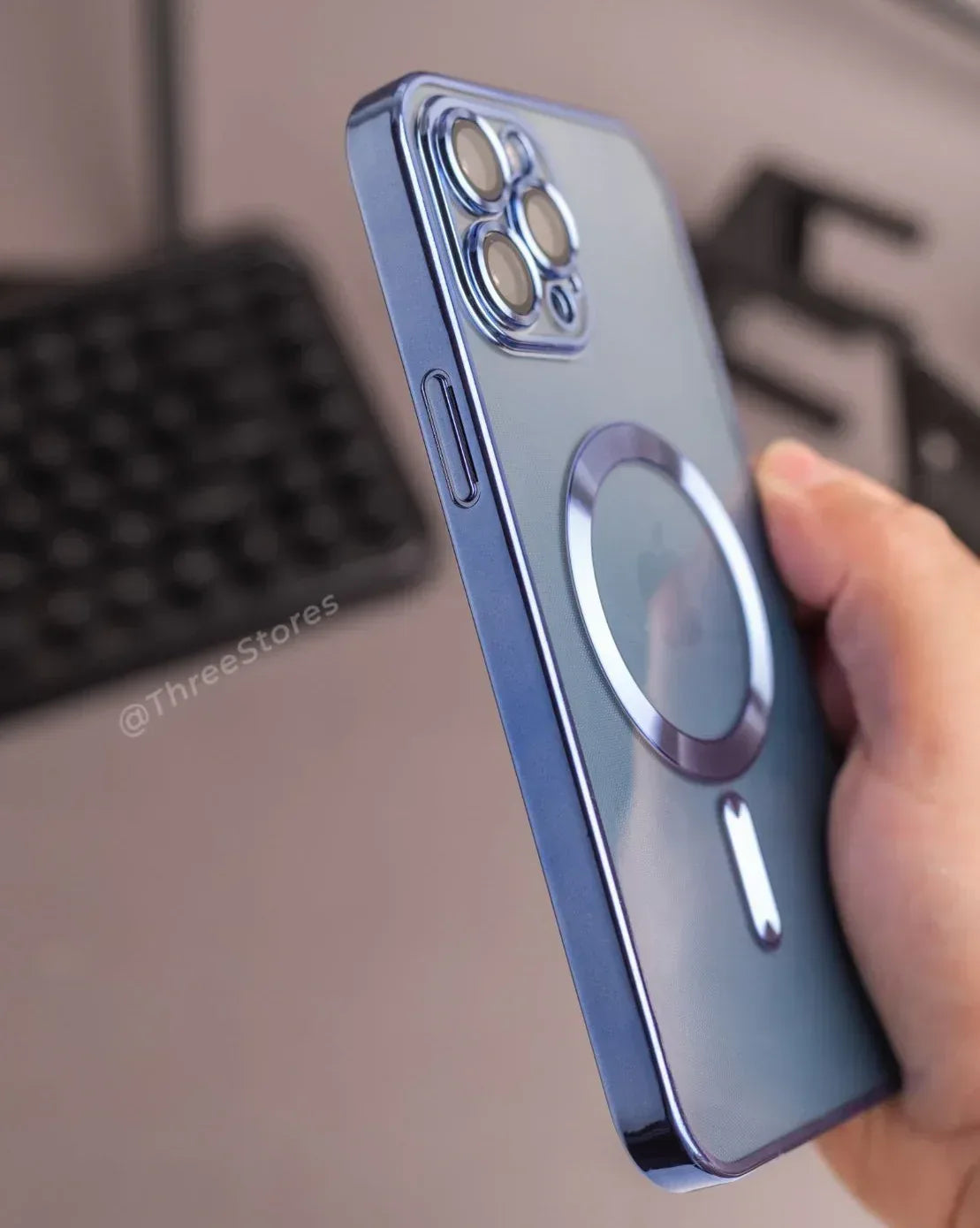 Glossy Magsafe Camera Protection Case iPhone 12 Pro - Three