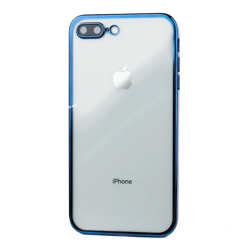 QY Glossy Transparent Camera Protective Case iPhone 7 /8 Plus - Three