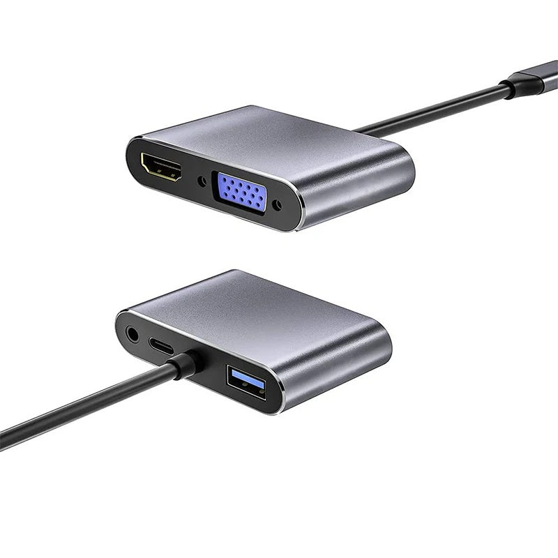 Go-Des 5-in-1 USB-C Hub Converter Adapter GD-6822