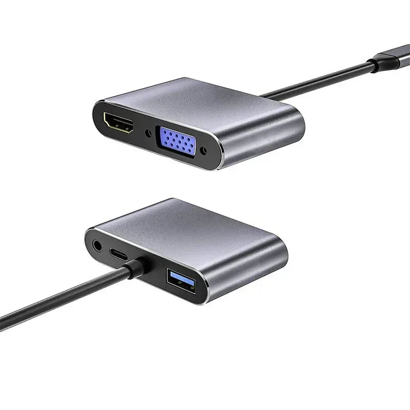Go-Des 5-in-1 USB-C Hub Converter Adapter GD-6822 - Three