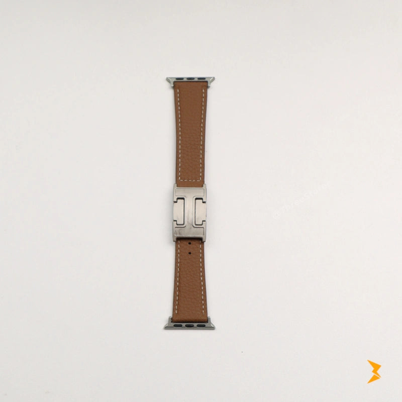 Green Hast Leather Band For Apple Watch