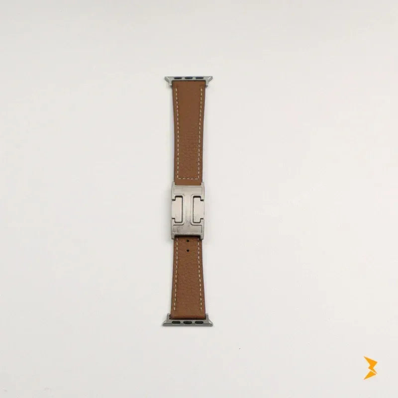 Green Hast Leather Band For Apple Watch - Three