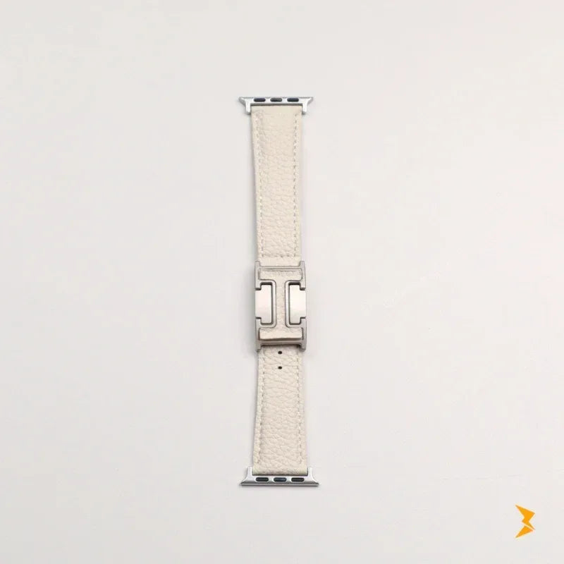 Green Hast Leather Band For Apple Watch - Three