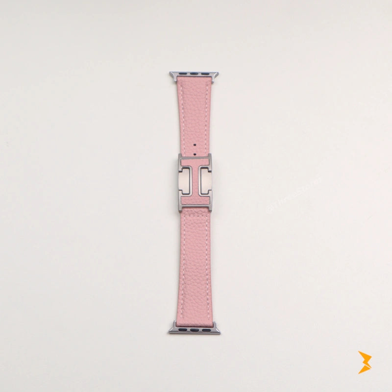 Green Hast Leather Band For Apple Watch