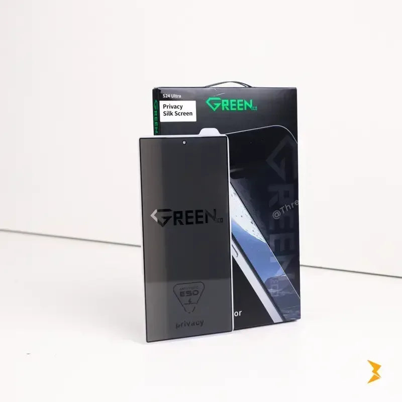 Green Privacy Screen Protector Samsung S25 Ultra - Three