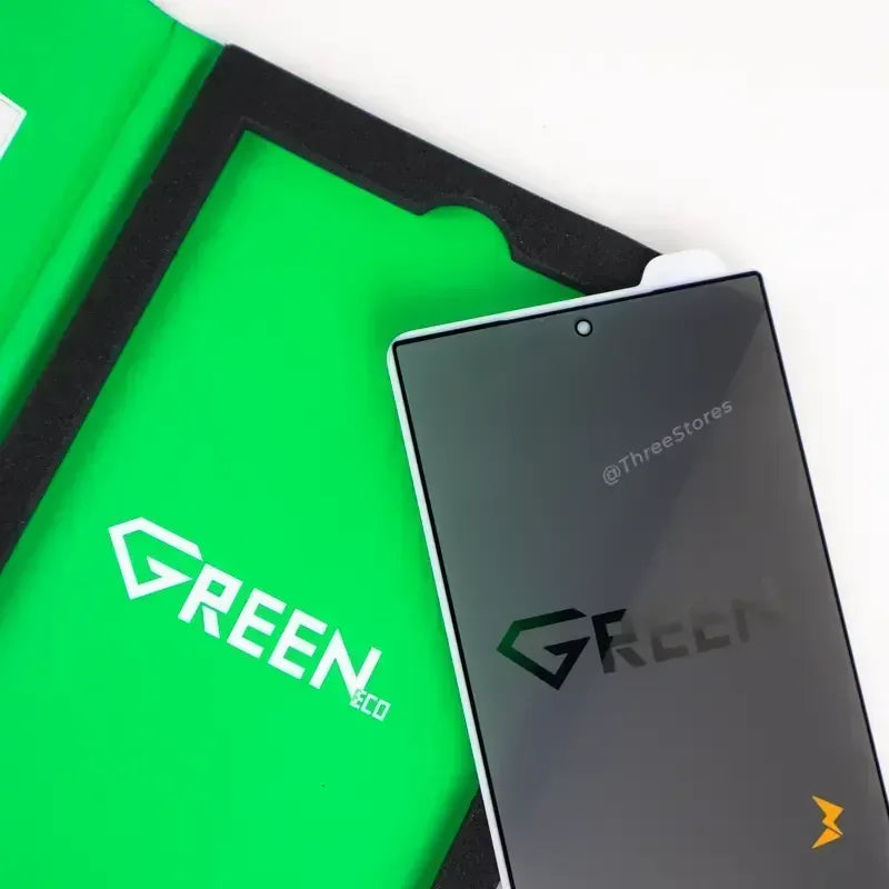 Green Privacy Screen Protector Samsung S25 Ultra - Three