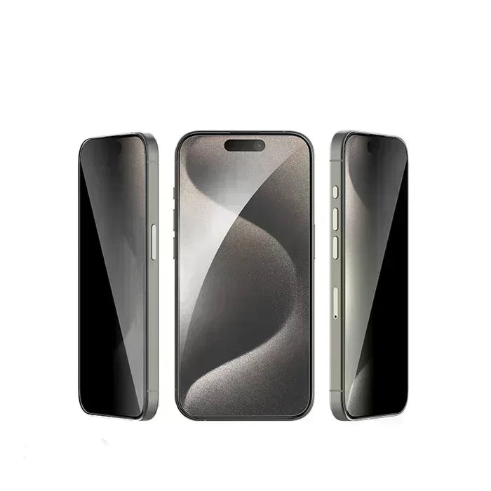 Green Privacy Screen Protector iPhone 16 Pro - Three