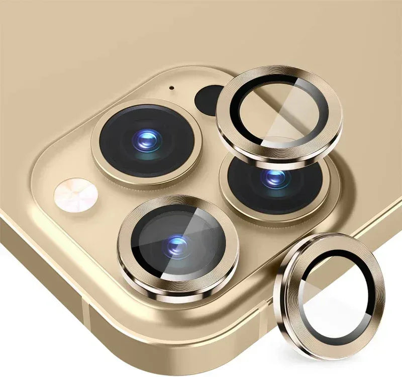 Green Ring Camera Lens Protector iPhone 14 Pro Max - Three