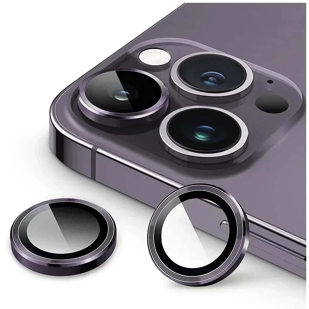 Green Ring Camera Lens Protector iPhone 14 Pro Max - Three