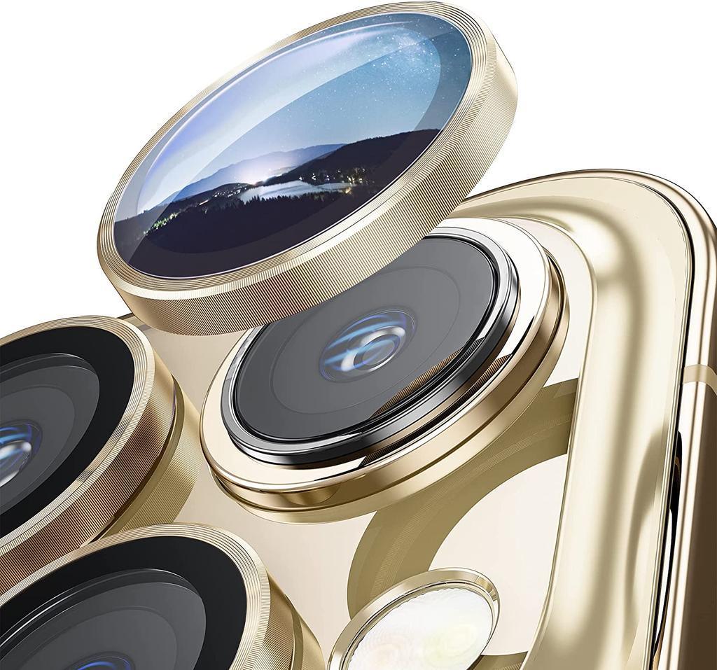 Green Ring Camera Lens Protector iPhone 16 Pro / 16 Pro Max - Three