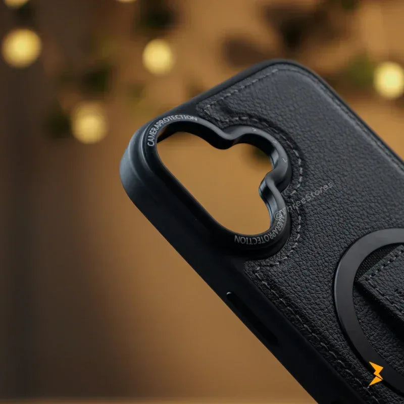 Guardio Leather Stand Magsafe Case iPhone 16 - Three