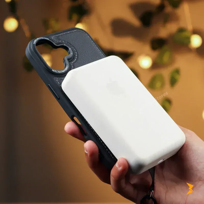 Guardio Leather Stand Magsafe Case iPhone 16 - Three