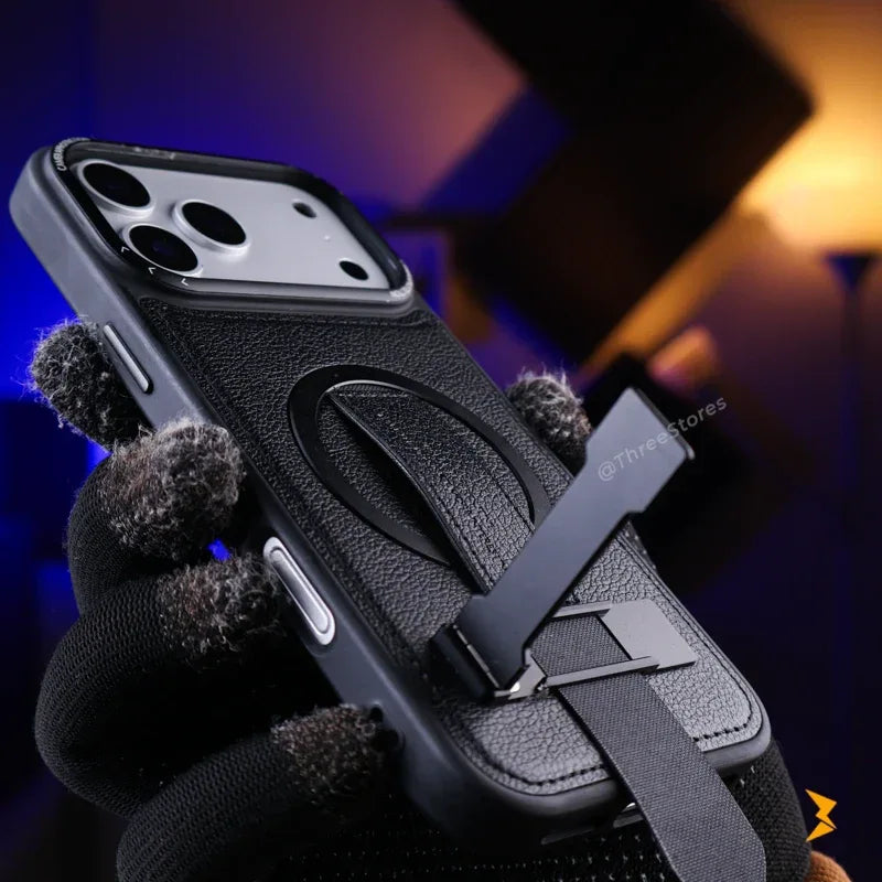 Guardio Leather Stand Magsafe Case iPhone 17 Pro Max - Three