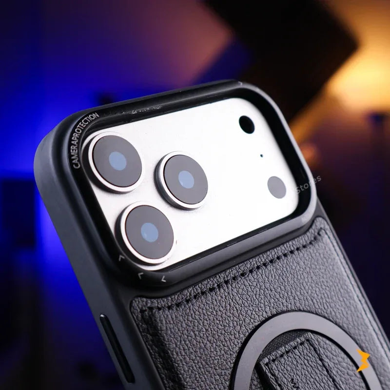 Guardio Leather Stand Magsafe Case iPhone 17 Pro Max - Three