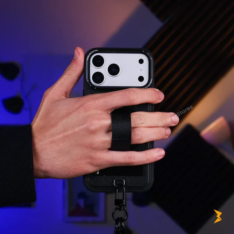 Guardio Leather Stand Magsafe Case iPhone 17 Pro Max - Three