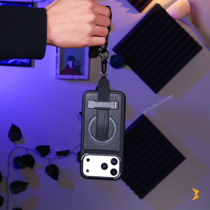 Guardio Leather Stand Magsafe Case iPhone 17 Pro Max