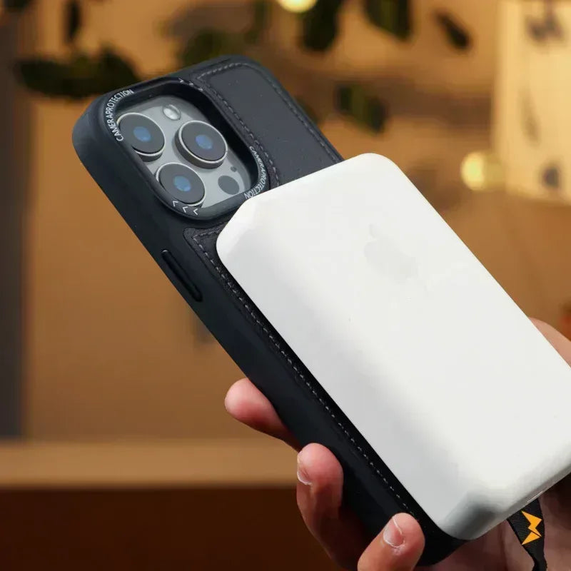 Guardio Leather Stand Magsafe Case iPhone 16 Pro - Three