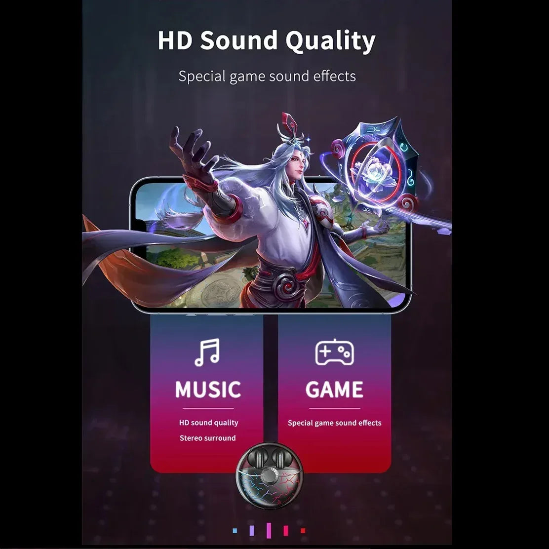 Recci Magic Stone Wireless Earphone REP-W31 - Three