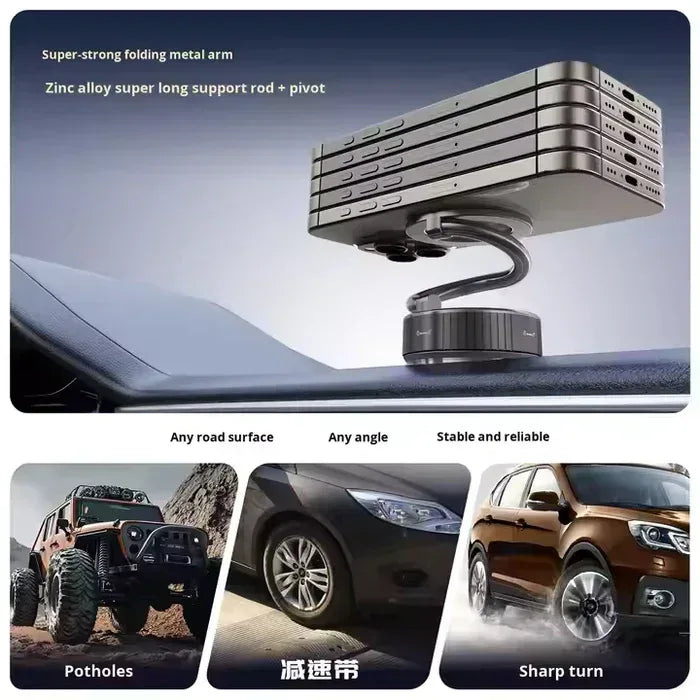 H3 Super Strong Suction Magnetic Phone Holder - Three