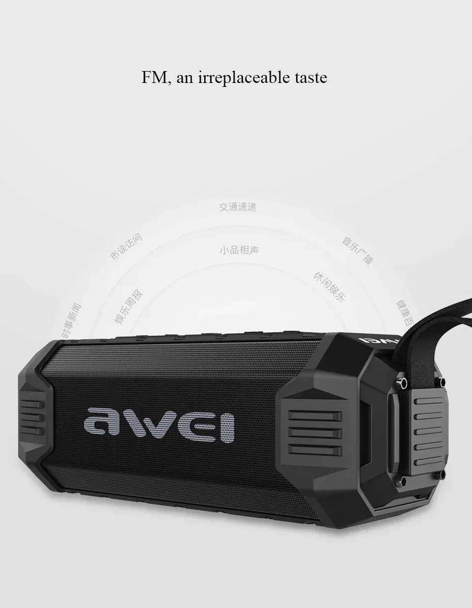 Awei 2 in 1 Wireless Speaker & Power Bank Y280 - Three