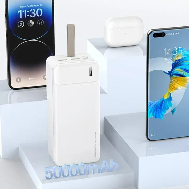 Recci Large Capacity 50000mAh Power Bank RPB-P41 - Three