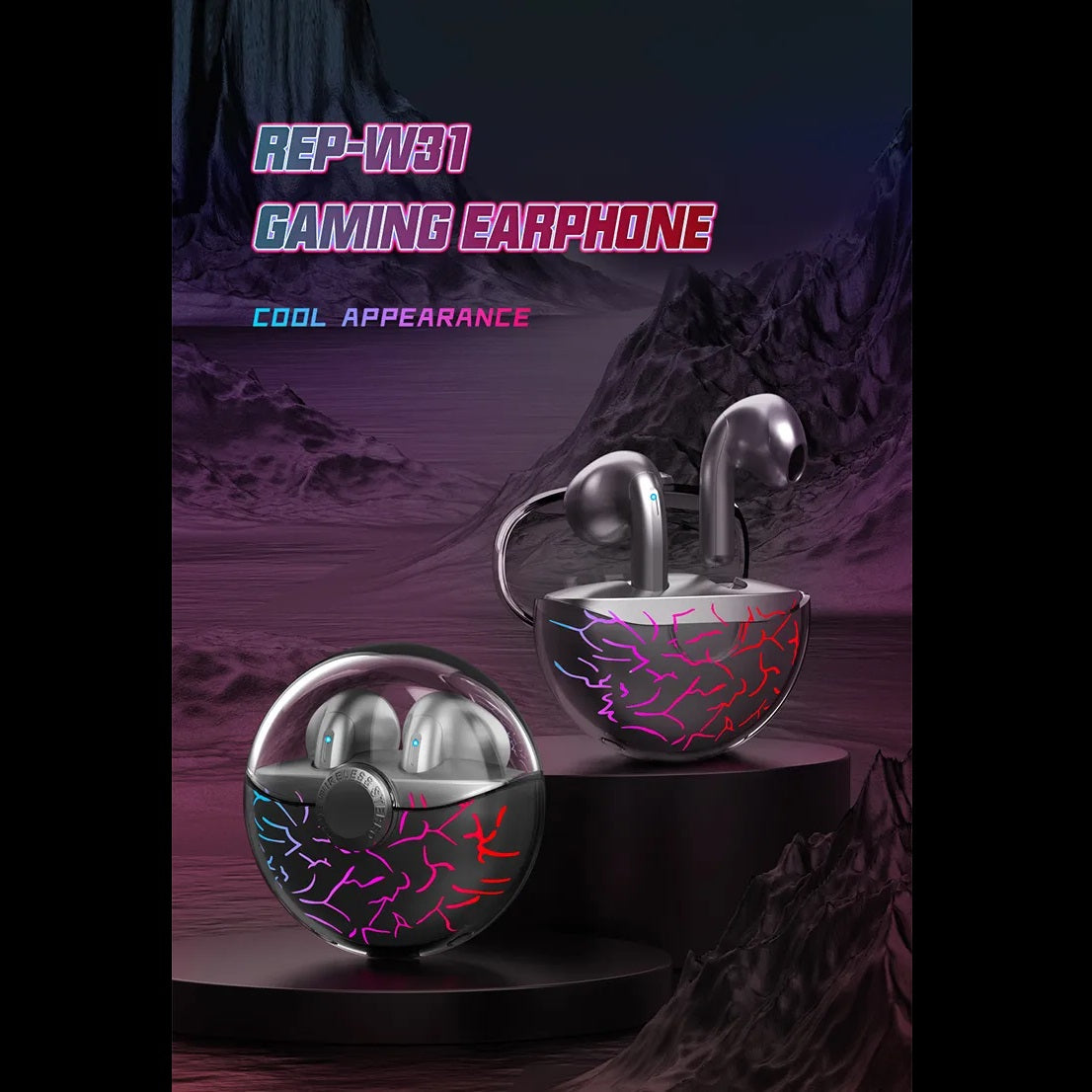 Recci Magic Stone Wireless Earphone REP-W31