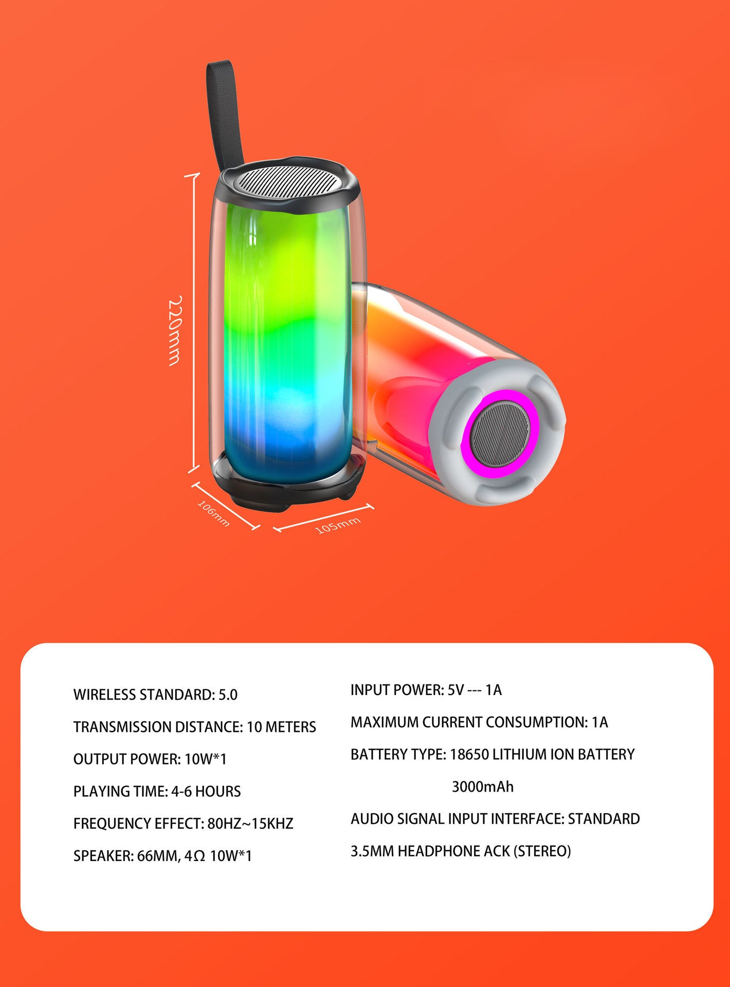 Pulse 5 RGB Wireless Speaker