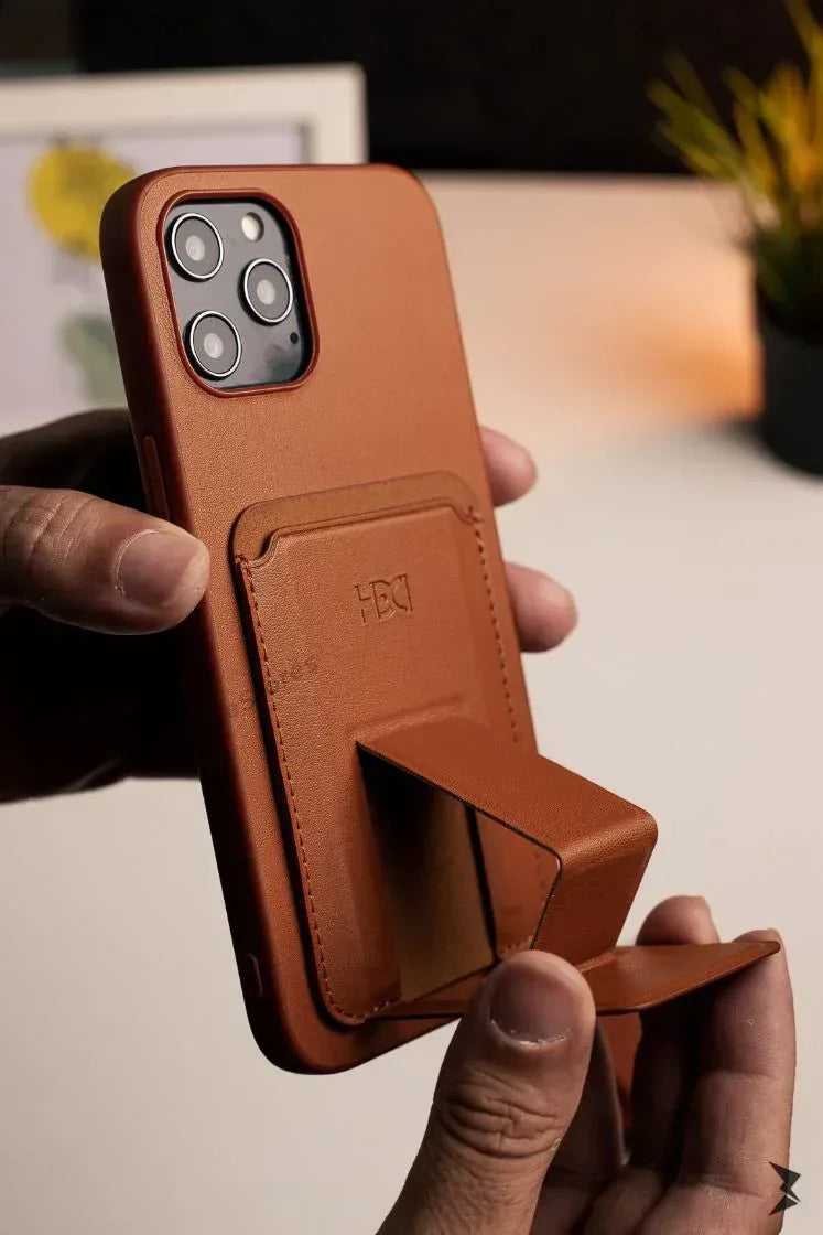 HDD Magnetic Stand Card Leather Case iPhone 13 Pro Max - Three