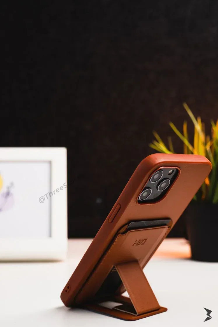 HDD Magnetic Stand Card Leather Case iPhone 13 Pro Max - Three