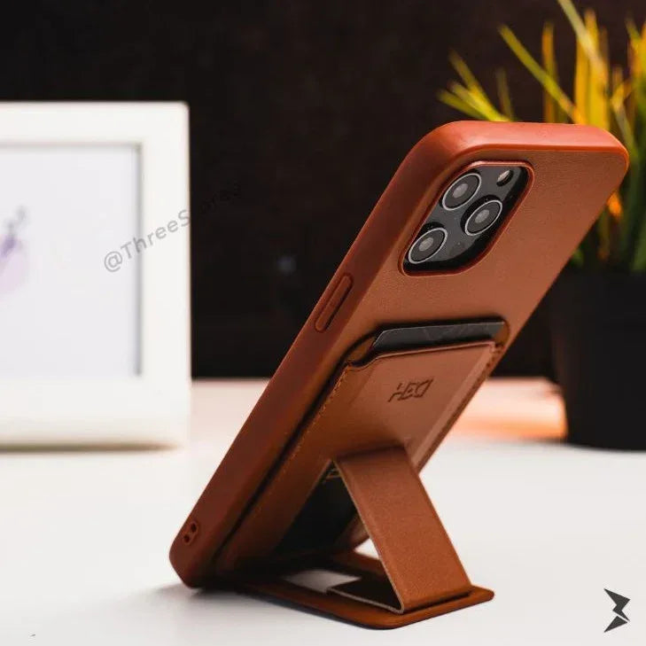 HDD Magnetic Stand Card Leather Case iPhone 14 Pro Max - Three