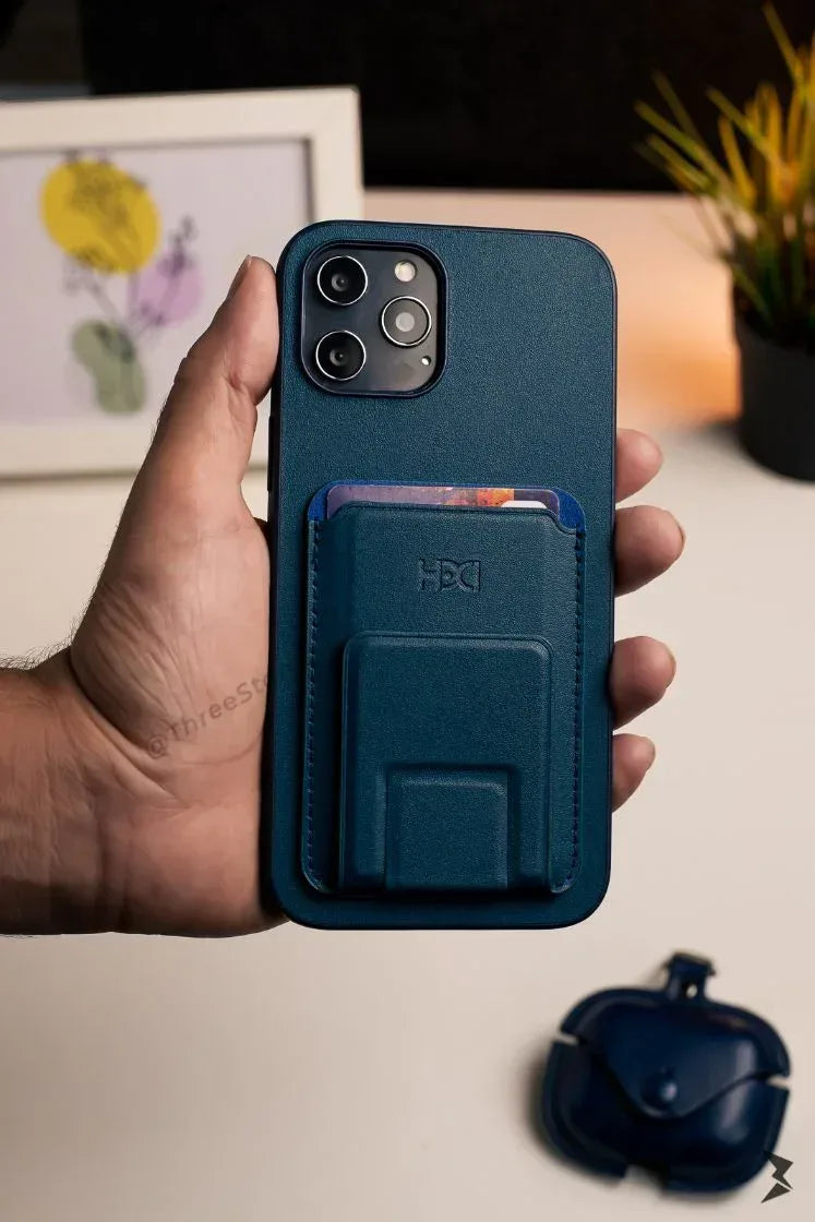 HDD Magnetic Stand Card Leather Case iPhone 13 Pro Max - Three