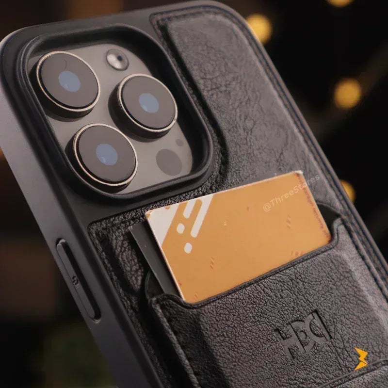 HDD Bond Leather Stand Case iPhone 16 Pro Max - Three