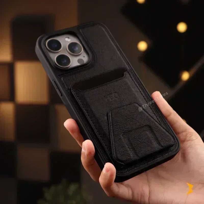 HDD Bond Leather Stand Case iPhone 16 Pro Max - Three