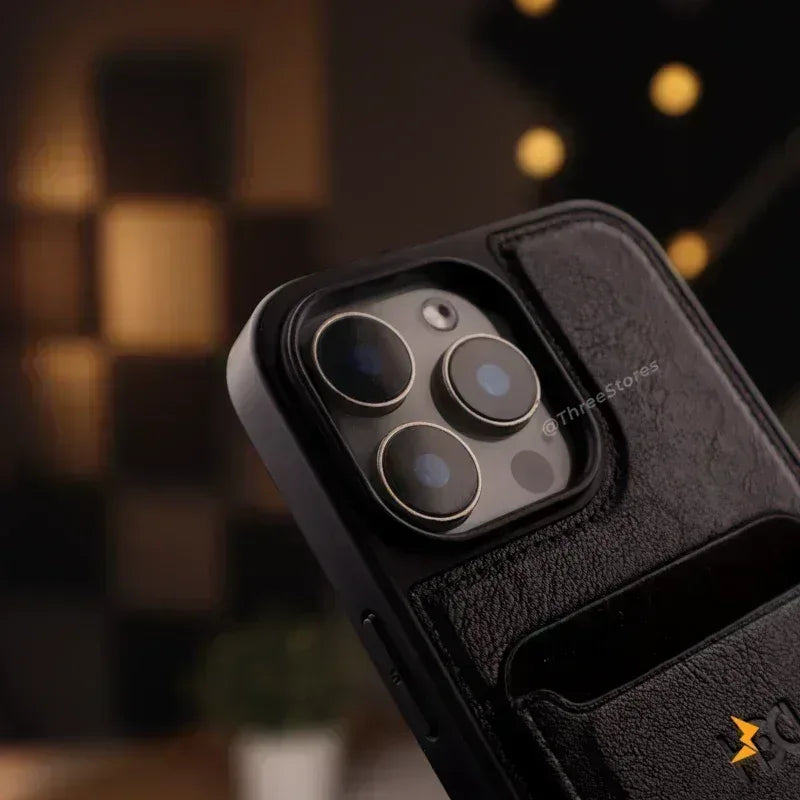 HDD Bond Leather Stand Case iPhone 16 Pro Max - Three